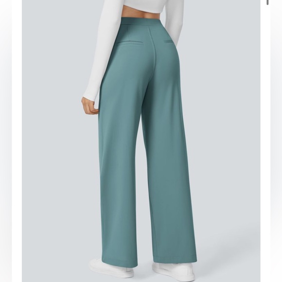 Halara Flex DayStretch High Waisted Pocket Straight Leg Work Pants - Picture 2 of 5